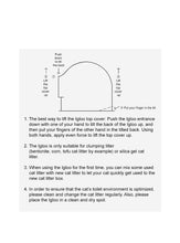 Load image into Gallery viewer, Igloo Cat Litter Box incl. litter scoop, White