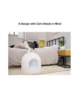 Load image into Gallery viewer, Igloo Cat Litter Box incl. litter scoop, White