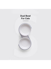 Load image into Gallery viewer, pidan "S-type" Tilted Cat Double Bowl