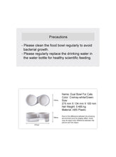 Load image into Gallery viewer, pidan "S-type" Tilted Cat Double Bowl