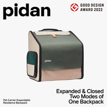 Load image into Gallery viewer, pidan Expanded and Closed Two Modes of One Backpack
