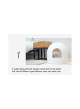 Load image into Gallery viewer, Igloo Cat Litter Box incl. litter scoop, White
