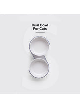 Load image into Gallery viewer, pidan &quot;S-type&quot; Tilted Cat Double Bowl
